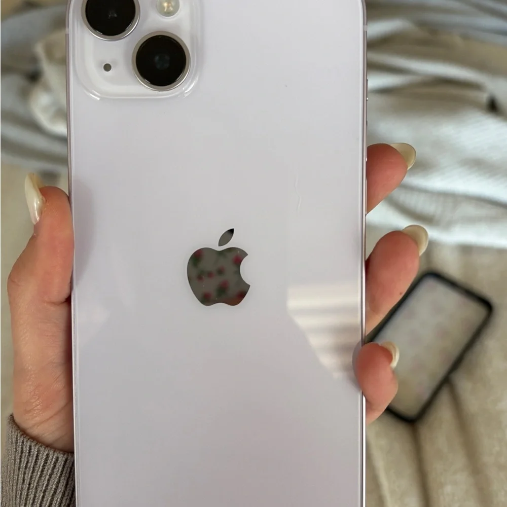 Apple Smartphone in Lavender Hue